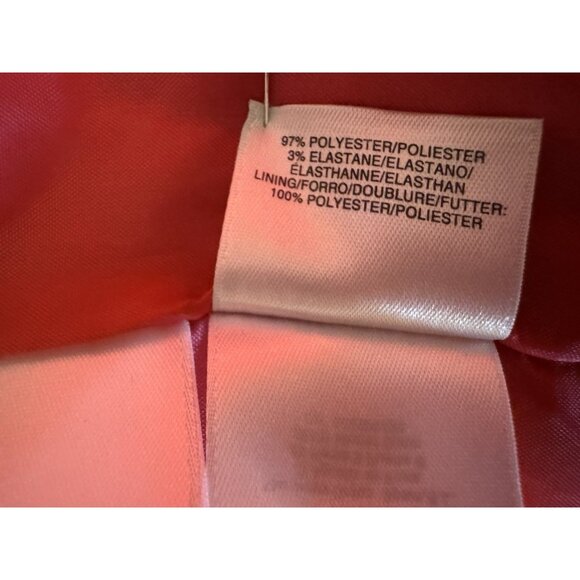 Kasper Elle Iconic Crepe Suit Jacket Blazer 14 Pink Open Front 3/4 Sleeve NEW - Picture 12 of 16